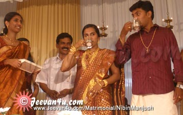 Nibin Manjush Reception Photos Kottayam